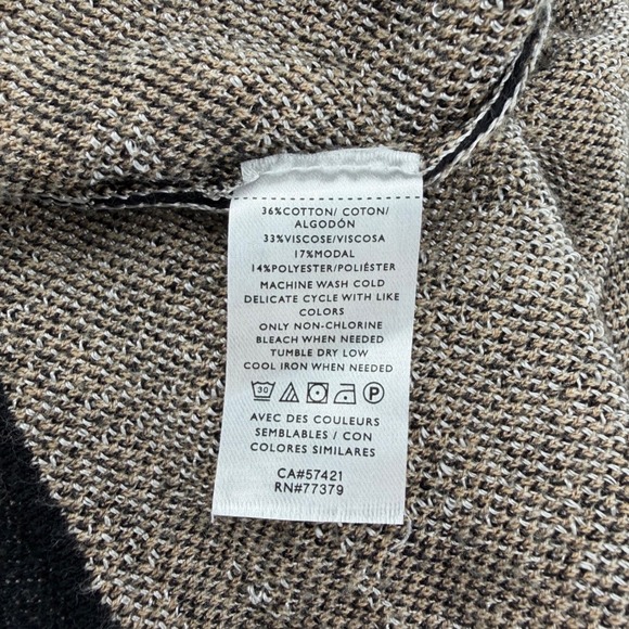 Ann Taylor Leopard Print Open Front Cardigan Sweater Women's XXL - Picture 4 of 6